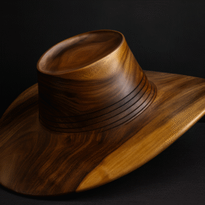 Handcrafted Wooden Cowboy Hat