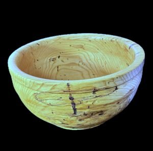 Hand-Turned Ash Bowl – Emerald Ash Borer
