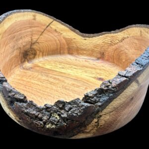 Natural Edge Bowl – Live Bark Rim