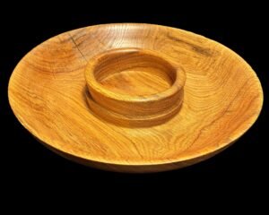 White Oak Chip and Dip Bowl